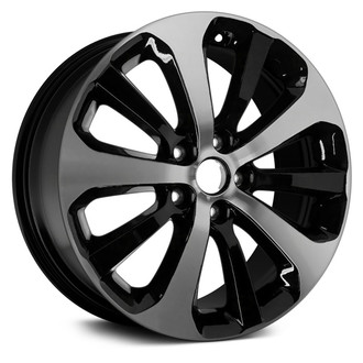 Replace® - 10 Alternating-Spoke Black with Machined Face 18x7.5 Alloy Factory Wheel - Remanufactured
