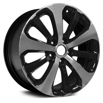 Replace® - 10 Alternating-Spoke Black with Machined Face 18x7.5 Alloy Factory Wheel - Remanufactured
