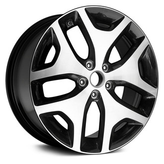 Replace® - 5 Y-Spoke Flat Black Metallic with Machined Accents 19x7.5 Alloy Factory Wheel - Remanufactured