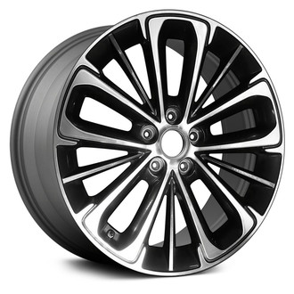 Replace® - 10 Alternating-Spoke Medium Charcoal with Machined Face 19x8 Alloy Factory Wheel - Remanufactured