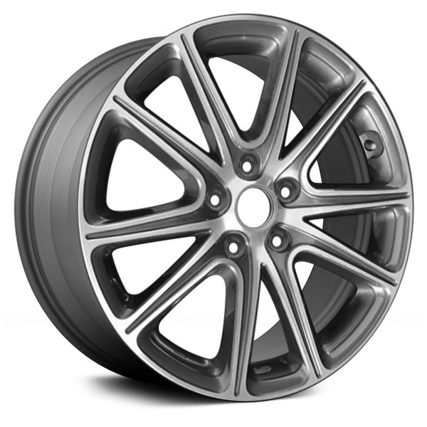 Replace® - 18 x 7.5 5 V-Spoke Charcoal with Machined Accents Alloy Factory Wheel (Remanufactured)