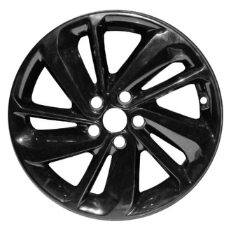 Replace® - 10 Spiral-Spoke Painted Gloss Black 18x7.5 Alloy Factory Wheel - Remanufactured