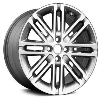 Replace® - 8 Double I-Spoke Machined and Medium Charcoal Metallic 17x6.5 Alloy Factory Wheel - Remanufactured