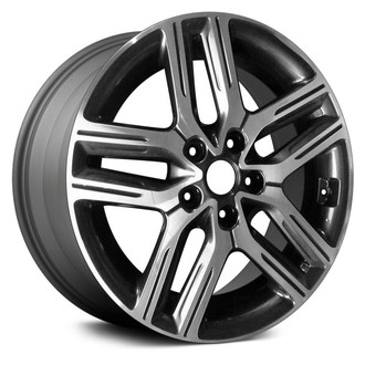 Replace® - Double 5-Spoke Machined Medium Charcoal 17x7 Alloy Factory Wheel - Remanufactured