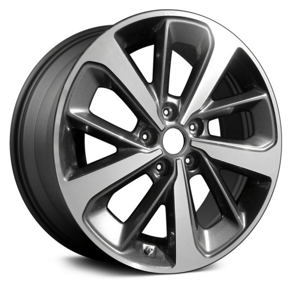 Replace® - 18 x 7.5 10 Spiral-Spoke Dark Charcoal with Machined Accents Alloy Factory Wheel (Remanufactured)