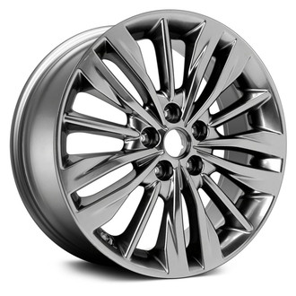 Replace® - 5 W-Spoke Deep Black Smoked Hyper Silver 18x7.5 Alloy Factory Wheel - Remanufactured