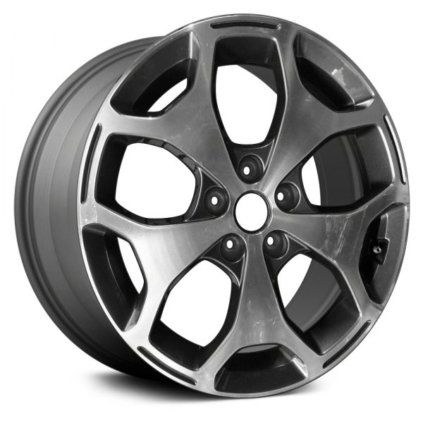 Replace® ALYKL075U35 - 5 Split-Spoke Machined Medium Charcoal Sparkle ...