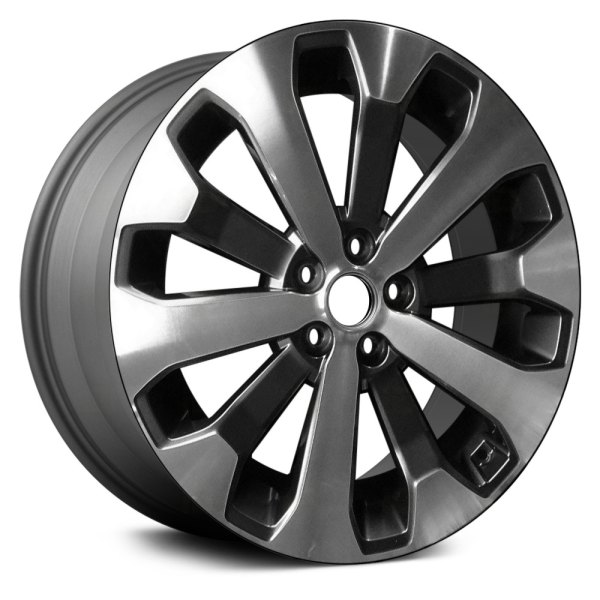 Replace® - 20 x 7.5 20-Spoke Machined and Medium Charcoal Metallic Alloy Factory Wheel (Remanufactured)