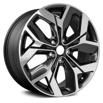 Replace® - 5 Split-Spoke Machined Dark Charcoal Metallic 18x7 Alloy Factory Wheel - Remanufactured