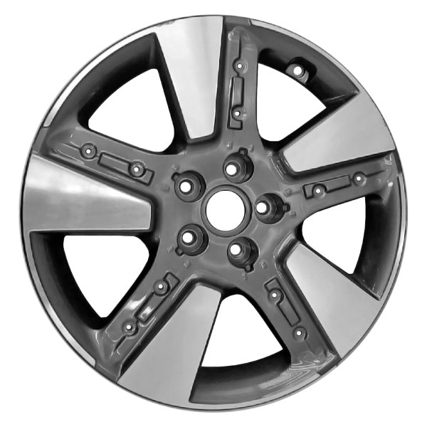 Replace® - 18 x 7.5 5-Spoke Machined Dark Charcoal Alloy Factory Wheel (Remanufactured)