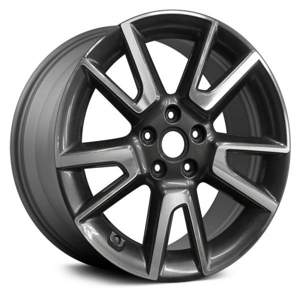Replace® - 18 x 7.5 Double 5-Spoke Machined Medium Charcoal Metallic Alloy Factory Wheel (Remanufactured)