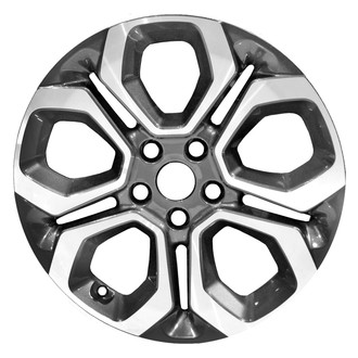 Replace® - 10-Slot Medium Charcoal Metallic with Machined Face 18x7.5 Alloy Factory Wheel - Remanufactured