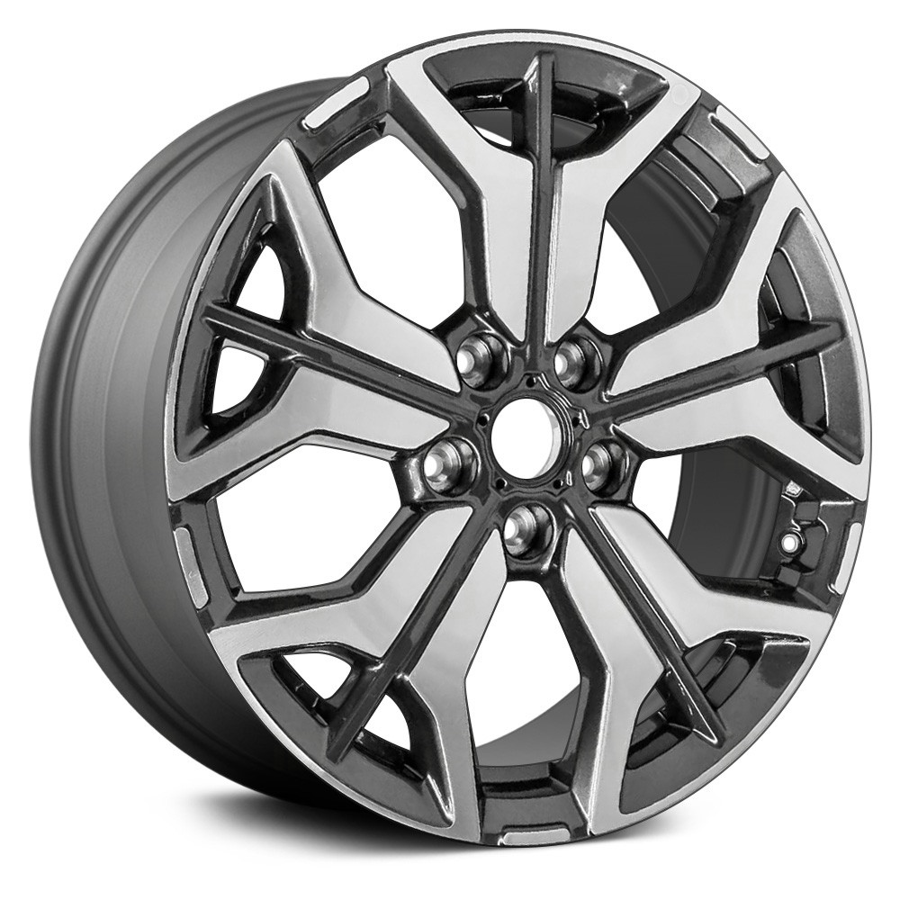 Replace® ALYKM012U35 - 5 Split-Spoke Machined Medium Charcoal 18x7