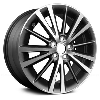 Replace® - 5 W-Spoke Charcoal with Machined Face 16x6.5 Alloy Factory Wheel - Remanufactured