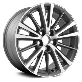 Replace® - 5 W-Spoke Medium Charcoal with Machined Face 16x6.5 Alloy Factory Wheel - Remanufactured