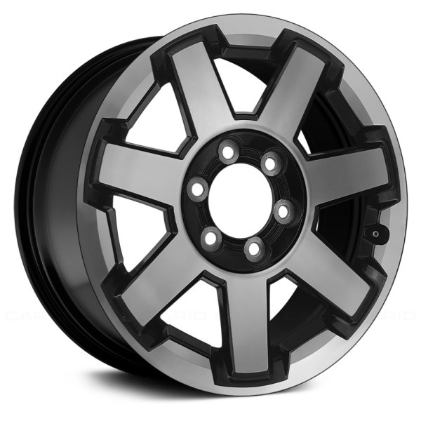 Replace® - 17 x 7.5 7 I-Spoke Black with Machined Face Alloy Factory Wheel (Remanufactured)