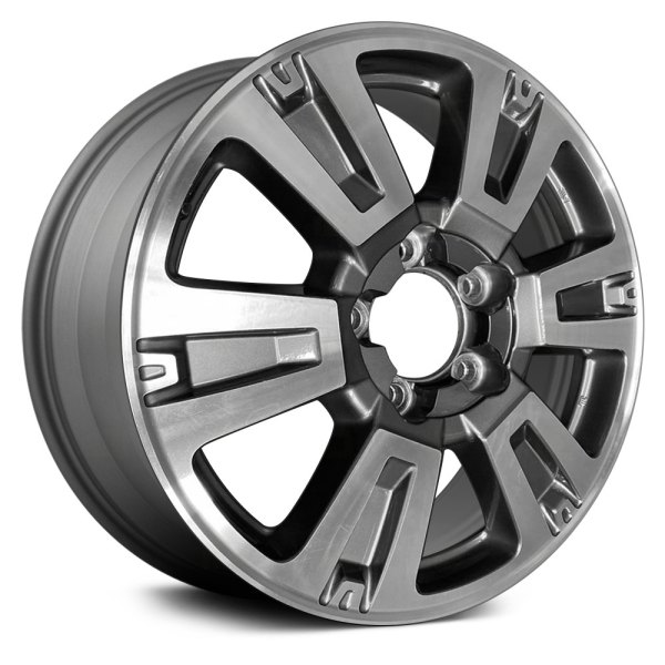 Replace® - 20 x 8 6 I-Spoke Machined and Medium Charcoal Metallic Alloy Factory Wheel (Remanufactured)
