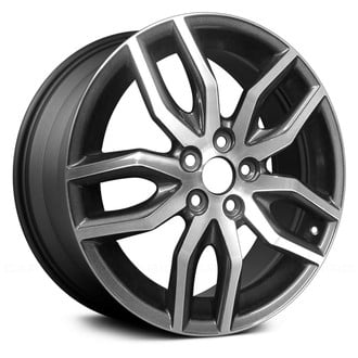 Replace® - Double 5-Spoke Dark Charcoal Metallic with Machined Face 18x7.5 Alloy Factory Wheel - Remanufactured