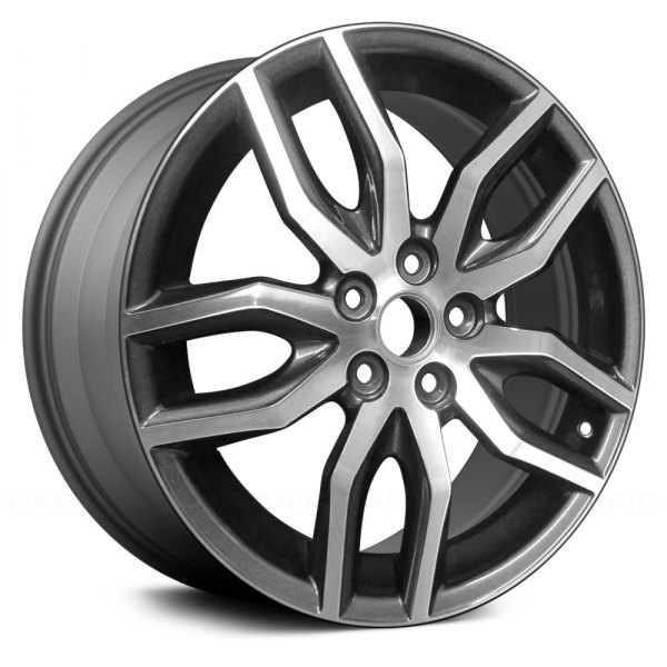 Replace® - 18 x 7.5 Double 5-Spoke Dark Chrcoal Alloy Factory Wheel (Remanufactured)