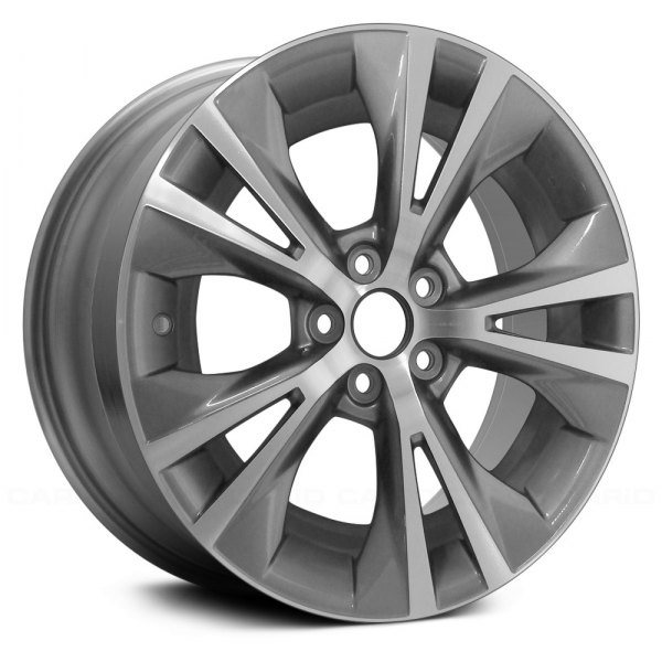 Replace® - 18 x 7.5 5 V-Spoke Light Charcoal Metallic with Machined Face Alloy Factory Wheel (Remanufactured)