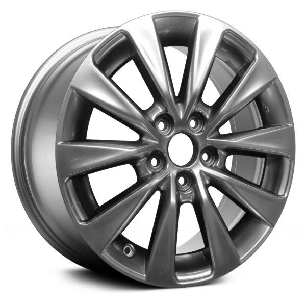 Replace® - 17 x 7 5 V-Spoke Smoked Silver Alloy Factory Wheel (Remanufactured)