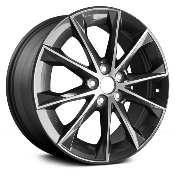 Replace® - 18 x 7.5 5 V-Spoke Charcoal Alloy Factory Wheel (Remanufactured)