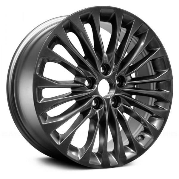 Replace® - 18 x 7.5 5 Double V-Spoke Smoked Silver Alloy Factory Wheel (Remanufactured)