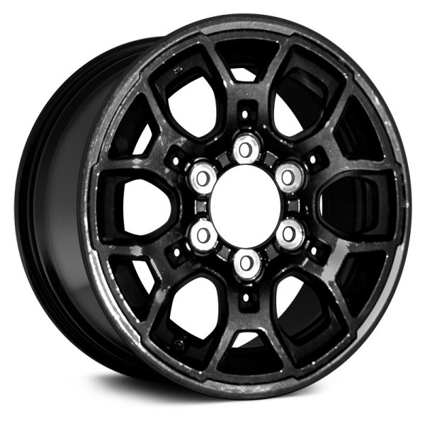 Replace® - 16 x 7 12-Slot Black Satin Clear Alloy Factory Wheel (Remanufactured)