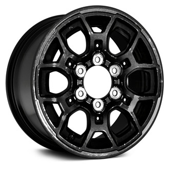 Replace® - 12-Slot Black Satin Clear 16x7 Alloy Factory Wheel - Remanufactured