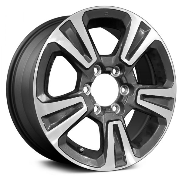 Replace® - 17 x 7.5 5-Spoke Charcoal with Machined Face Alloy Factory Wheel (Remanufactured)