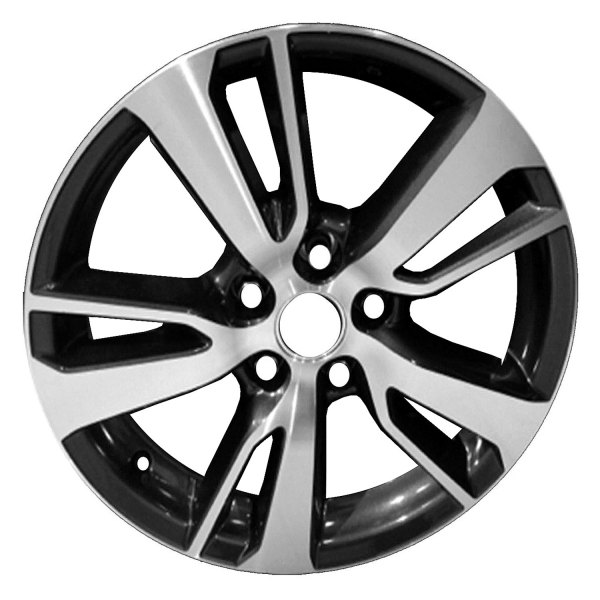 Replace® - 17 x 7 Double 5-Spoke Machined and Charcoal Alloy Factory Wheel (Factory Take Off)