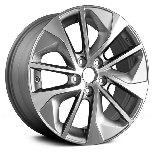Replace® - 17 x 7 10 Spiral-Spoke Medium Silver with Machined Face Alloy Factory Wheel (Remanufactured)