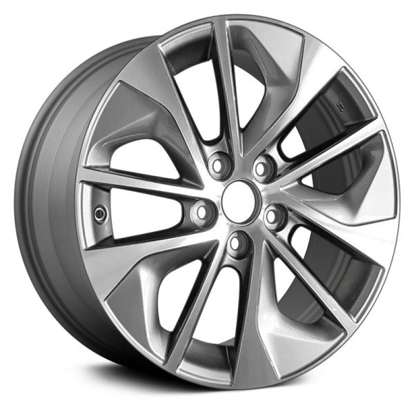 Replace® - 17 x 7 10 Spiral-Spoke Charcoal with Machined Accents Alloy Factory Wheel (Replica)