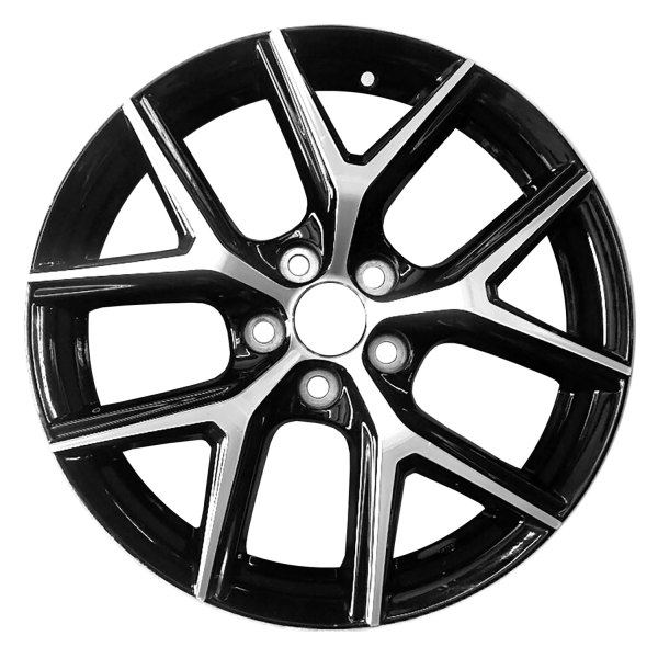Replace® - 18 x 7.5 5 Y-Spoke Machined and Black Alloy Factory Wheel (Factory Take Off)