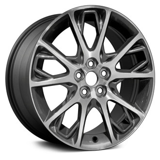 Replace® - Multi 5-Spoke Machined Dark Charcoal Metallic 17x7 Alloy Factory Wheel - Remanufactured