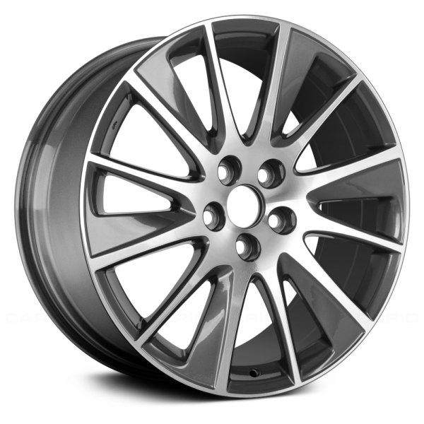 Replace® - 19 x 7.5 12 Turbine-Spoke Charcoal with Machined Accents Alloy Factory Wheel (Remanufactured)