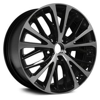 Replace® - 20 Alternating-Spoke Gloss Black with Machined Accents 18x8 Alloy Factory Wheel - Replica