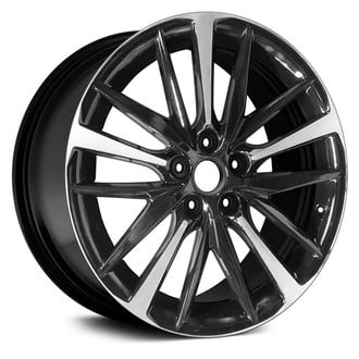 Replace® - 10 Alternating-Spoke Gloss Black with Machined Accents 19x8 Alloy Factory Wheel - Remanufactured