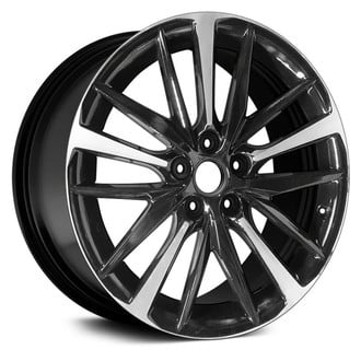 Replace® - 10 Alternating-Spoke Gloss Black with Machined Accents 19x8 Alloy Factory Wheel - Replica
