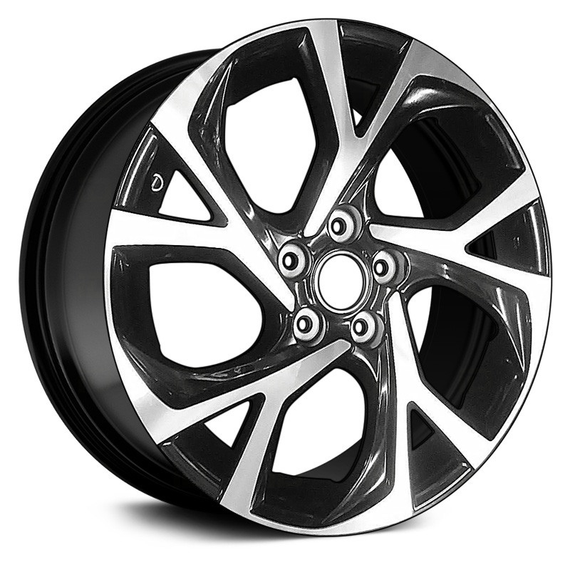 チロ Replace® ALYTV063U45 - 10 Spiral-Spoke Black with Machined Face