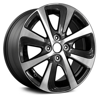 Replace® - 8 Turbine-Spoke Charcoal with Machined Face 15x5 Alloy Factory Wheel - Remanufactured