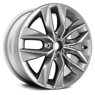 Replace® - 5 V-Spoke Dark Silver 17x7.5 Alloy Factory Wheel - Remanufactured