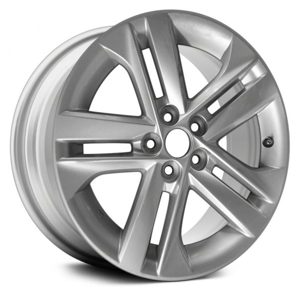 Replace® - 16 x 7 Double 5-Spoke Bright Silver Alloy Factory Wheel (Replica)