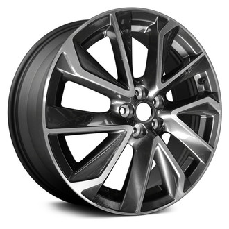 Replace® - 5 V-Spoke Machined and Charcoal 18x8 Alloy Factory Wheel - Replica