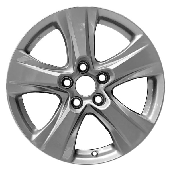 Replace® - 17 x 7 5-Spoke Medium Silver Metallic Alloy Factory Wheel (Remanufactured)