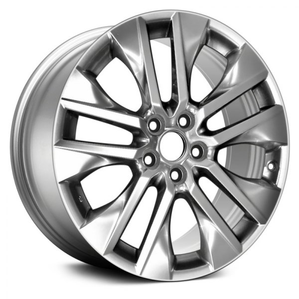 Replace® - 19 x 7.5 5 V-Spoke Smoked Silver Alloy Factory Wheel (Remanufactured)