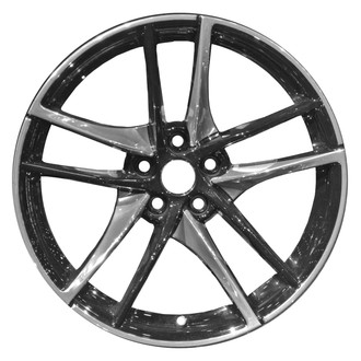 Replace® - Double 5-Spoke Polished Black 19x9 Alloy Factory Wheel - Remanufactured
