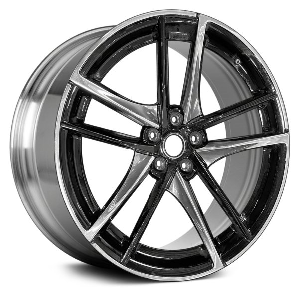 Replace® - 19 x 10 Double 5-Spoke Polished Black Alloy Factory Wheel (Remanufactured)