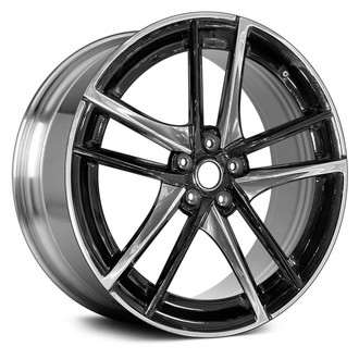 Replace® - Double 5-Spoke Polished Black 19x10 Alloy Factory Wheel - Remanufactured