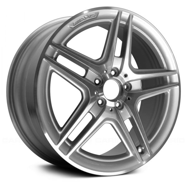Replace® - 18 x 8.5 Double 5-Spoke Silver with Machined Face Alloy Factory Wheel (Factory Take Off)